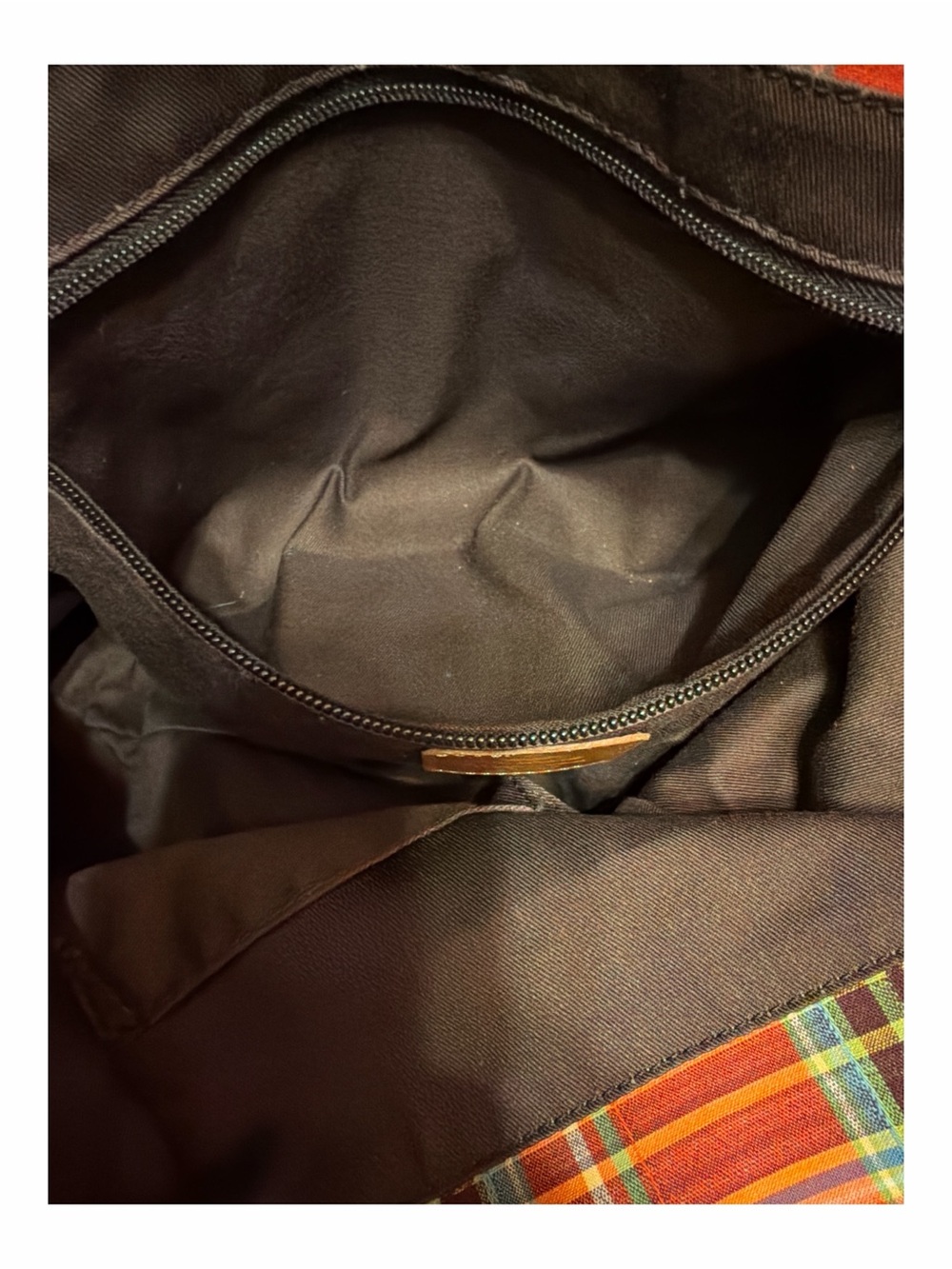 Vivienne Westwood Vintage Orange Tartan Canvas Accord Tote Bag - Made in Italy - Picture 10 of 10